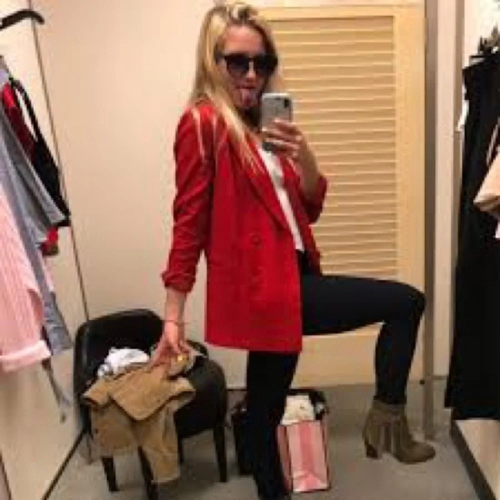 Leith oversized red blazer nwot super lightweight perfect to dress up or down - Picture 2 of 5